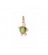 Charm Dodo Tartaruga Glitter Verde Edizione Limitata Oro Rosa 9kt DMC0027TURTLEVE9R