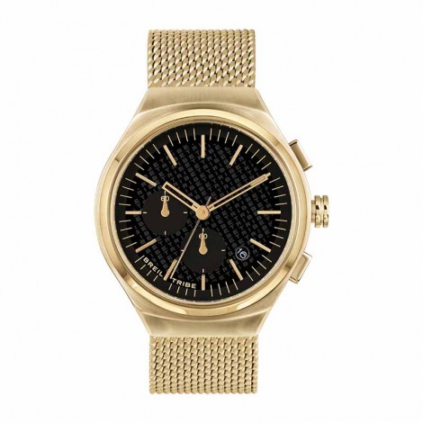 Breil Orologio Uomo Spin Off Solo Tempo Acciaio IP Gold EW0532