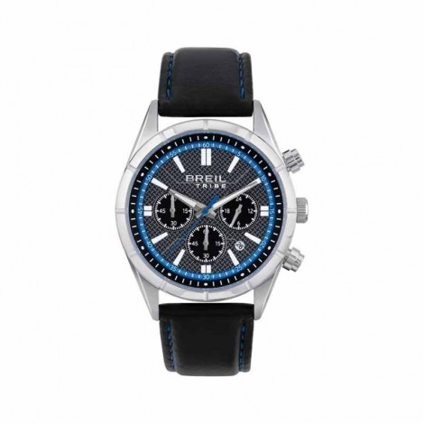 Orologio Cronografo Uomo Breil Lead Pelle Blu EW0526