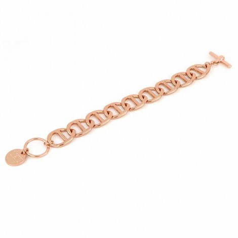 Unoaerre Bracciale Donna Bronzo Rosato Maglia Marina EXB4745