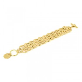 Unoaerre Bracciale Donna Bronzo Dorato Maglia Marina Doppia EXB4775