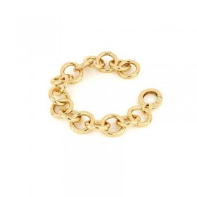 Unoaerre Bracciale Donna Bronzo Dorato Lucido Catena Rolò EXB4824