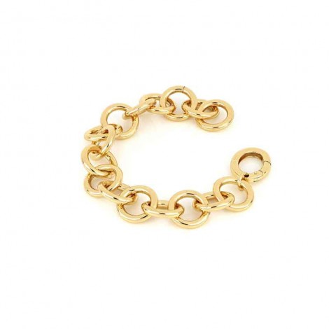 Unoaerre Bracciale Donna Bronzo Dorato Lucido Catena Rolò EXB4824