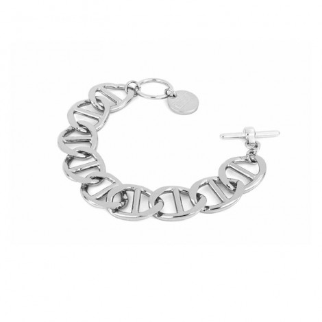 Unoaerre Bracciale Donna Bronzo Bianco Lucido Maglia Marina Piatta EXB4745