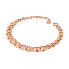 Unoaerre Collana Bronzo Rosato Lucido Maglia Marina Piatta EXH5084