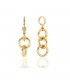 Orecchini Unoaerre Bronzo Dorato Pendenti Maglie Tonde EXO4341