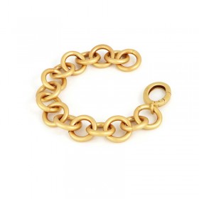 Unoaerre Bracciale Donna Bronzo Dorato Satinato Catena Rolò EXB4824