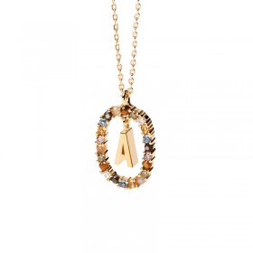 PDPAOLA Collana New Letters Lettera A Argento 925 CO01-260-U