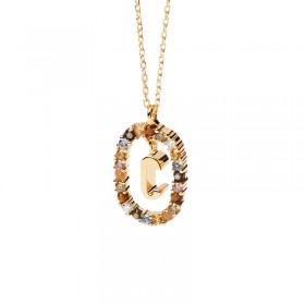 PDPAOLA Collana New Letters Lettera C Argento 925 CO01-262-U