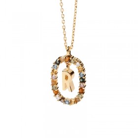 PDPAOLA Collana New Letters Lettera R Argento 925 CO01-277-U