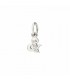 Charm Dodo Lettera & Oro Bianco 18kt Diamanti 0,025ct DMC1009LET&SDB0OB