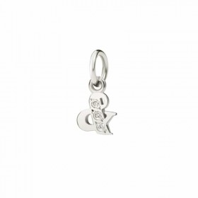 Charm Dodo Lettera & Oro Bianco 18kt Diamanti 0,025ct DMC1009LET&SDB0OB