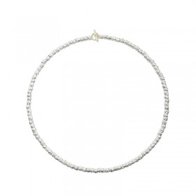 Collana Dodo Granelli Argento Oro Giallo 18kt