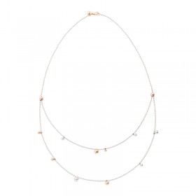 Dodo Collana Donna Bavarole Bollicine Oro Rosa 9kt Argento 925 DCC1001BOLLI0009A