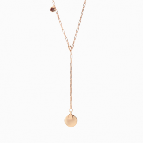 Dodo Collana Donna Bazaar Lariat Argento Rosa Smalto