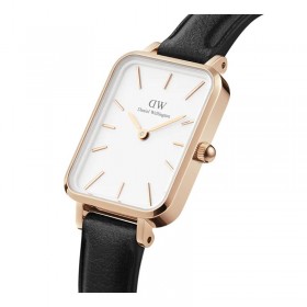 Daniel Wellington Orologio Solo Tempo Nero Pelle Quadro DW00100434