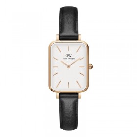 Daniel Wellington Orologio Solo Tempo Nero Pelle Quadro DW00100434