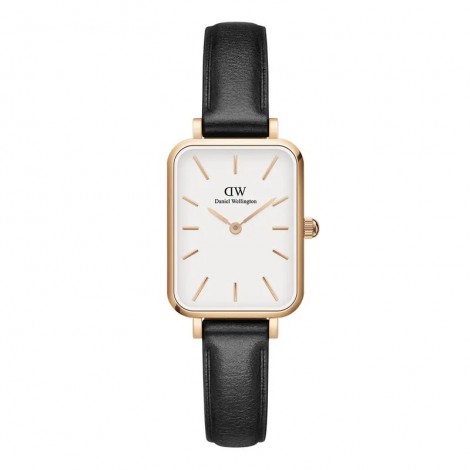 Daniel Wellington Orologio Solo Tempo Nero Pelle Quadro DW00100434