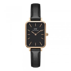 Daniel Wellington Orologio Solo Tempo Nero Pelle Quadro DW00100435