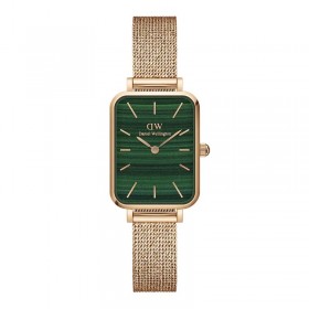 Daniel Wellington Orologio Solo Tempo Quadro Rosegold Verde  DW00100437