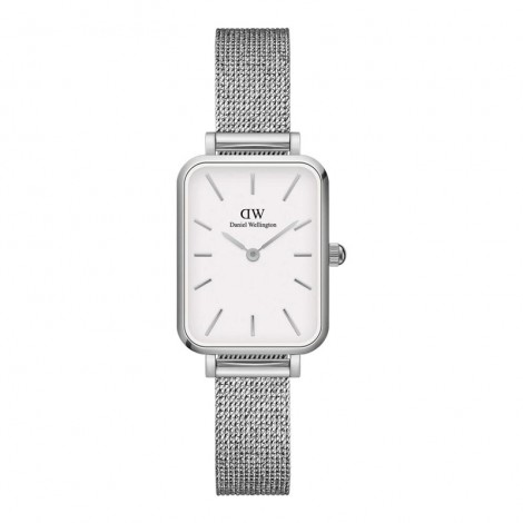 Daniel Wellington Orologio Solo Tempo Quadro Silver Bianco DW00100438