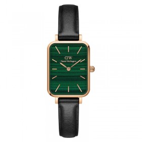 Daniel Wellington Orologio Solo Tempo Quadro Pelle Nera Verde DW00100439