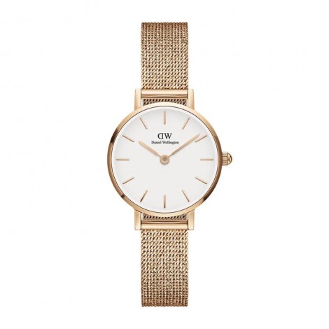 Daniel Wellington Orologio Solo Tempo Petite Pressed Melrose Bianco DW00100447