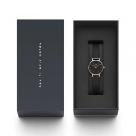 Daniel Wellington Orologio Solo Tempo Petite Pressed Ashfield Nero DW00100441