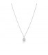 Collana Le Bebé I Pavé Mini Bimba Oro Bianco 18 kt Diamanti 0,03ct LBB336