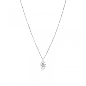 Collana Le Bebé I Pavé Mini Bimba Oro Bianco 18 kt Diamanti 0,03ct LBB336