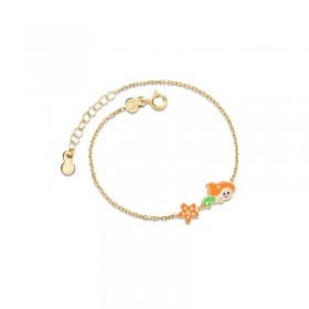 Bracciale Le Bebé Bimba Oro Giallo 9kt Sirenetta Stella Marina PMG091