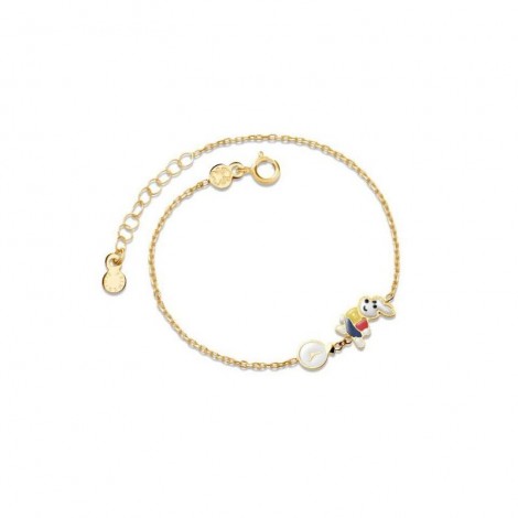 Bracciale Le Bebé Bimba Oro Giallo 9kt Bianconiglio PMG094