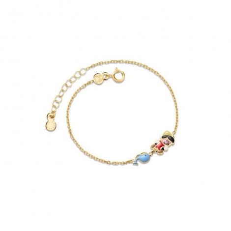 Bracciale Le Bebé Bimba Oro Giallo 9kt Pinocchio PMG097