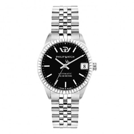 Orologio Donna Philip Watch Caribe 31mm Automatico Acciaio Rodiato Nero R8223597507