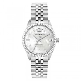 Orologio Donna Philip Watch Caribe 33mm Automatico Acciaio Rodiato Madreperla R8223597506