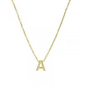 Collana Donna Raggi Lettera A Oro Giallo 9kt