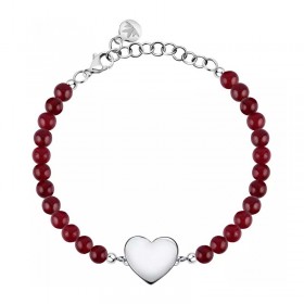 Bracciale Donna Morellato Valentina Agata Rossa Cuore Acciaio SATQ06