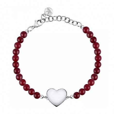 Bracciale Donna Morellato Valentina Agata Rossa Cuore Acciaio SATQ06