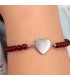 Bracciale Donna Morellato Valentina Agata Rossa Cuore Acciaio SATQ06