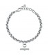 Bracciale Donna Morellato Abbraccio Catena Silver Zirconi SAUC13