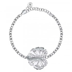 Bracciale Donna Morellato Ninfea Argento 925 Foglia Cristalli SAUE06