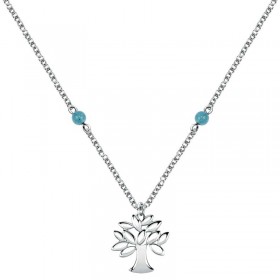 Girocollo Donna Morellato Valentina Albero della Vita Acciaio Agata Azzurra SATQ11