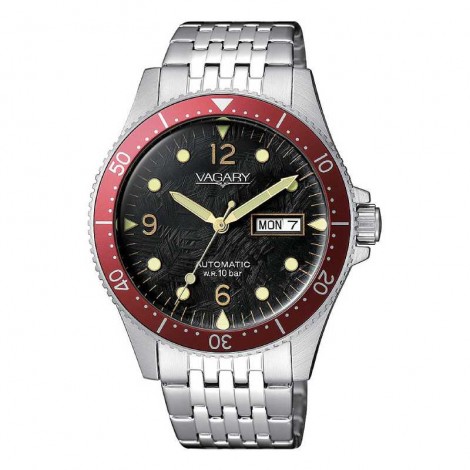 Orologio Meccanico Uomo Vagary By Citizen Gear Matic Rosso IX3-319-55