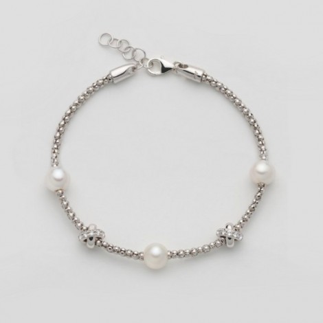 Bracciale Donna Miluna Perle 6,5-7mm Argento 925 PBR3171