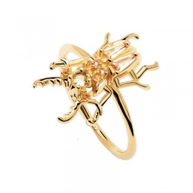 PDPAOLA Anello House of Beetles Courage Beetles AN01-375