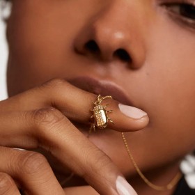 PDPAOLA Collana House of Beetles Balance Amulete CO01-255-U