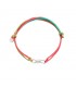 Dodo Bracciale Cordino Arcobaleno Nodo Argento 925