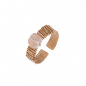 Anello Donna Alisia Carrie Quarzo Rosa Argento 925 Dorato AL2554