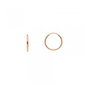 Orecchini Donna Cerchi Oro Rosa 9kt 1cm