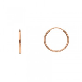 Orecchini Donna Cerchi Oro Rosa 9kt 1,4cm